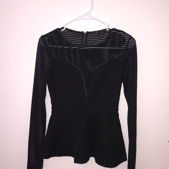 Guess See Through Long Sleeve Shirt - Picture 1 of 3